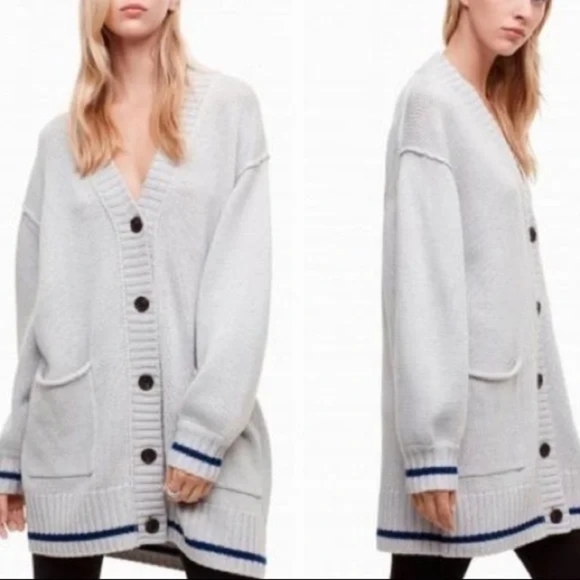 Aritzia Sweaters - Aritzia Wilfred Free Velzen Merino Wool Oversized Grandpa Sweater size S